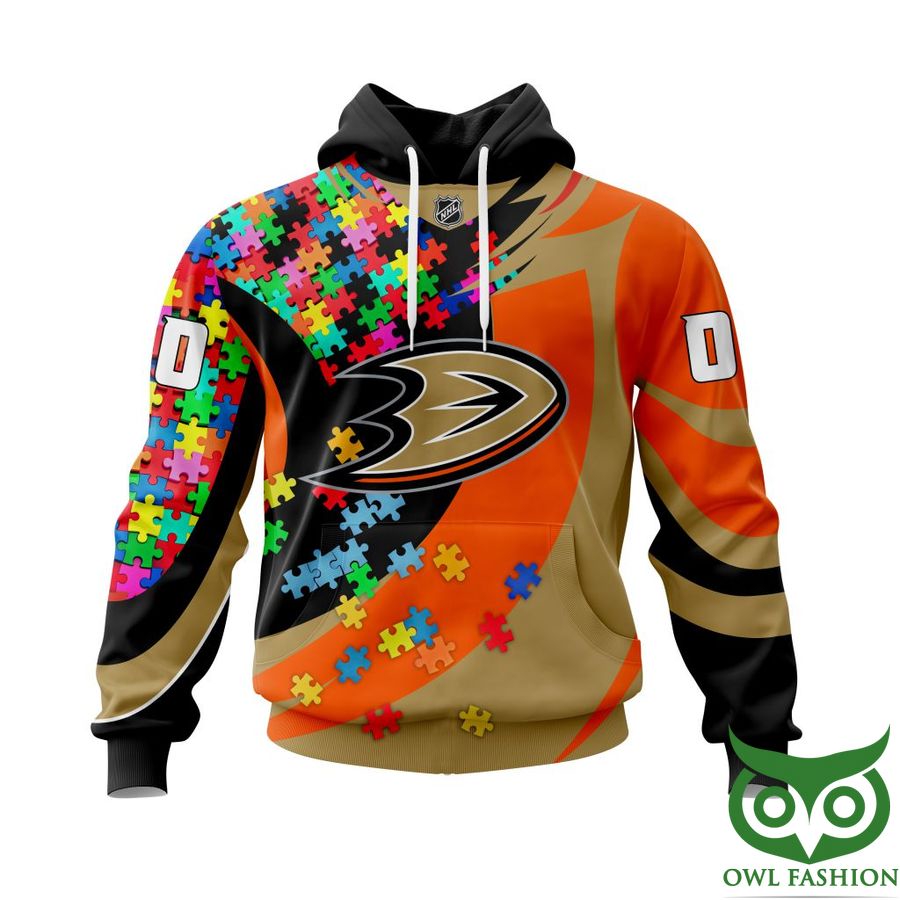 Stand Out With Personalized Auti'M Awareness Anaheim Ducks 3D All Over Print Zip Up Hoodie