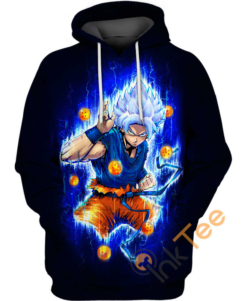 Stand Out With Son Goku Ultra Instinct Sport All Over Print 3D Hoodie For Dragon Ball Fans