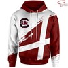 Stand Out With The South Carolina Gamecocks Red And White All Over Print 3D Hoodie
