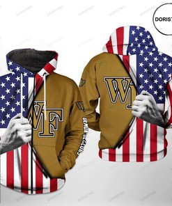 Stand Out With Wake Forest Demon Deacons Ncaa Us Flag Limited Edition 3D Hoodie