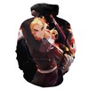 Stand Tall With Flame Pillar Rengoku Kyojuro Hoodie 3D