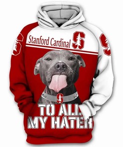 Stanford Cardinal To All My Haters Pitbull 3D Hoodie - Gifts For Fans