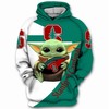 Stanford Cardinal Yoda Baby Star Wars 3D Hoodie - Fans Gift