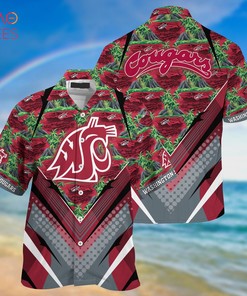 Stay Cool This Season With The Trending Washington State Cougars Summer Hawaiian And Shorts For Sports Fans