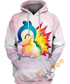 Stay Cool With Cyndaquill Hoodie In 3D - Perfect For Pokemon Lovers 