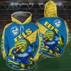 Stay Fashionable With Customized Parramatta Eels 3D Printed Hoodie With Mascot Kc Nrl Hoodie 