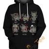 Stay Mysterious With Cute Toothless Hoodie In 3D - Perfect For Dragon Lovers! 