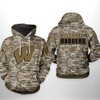 Stay Stylish With Wisconsin Badgers Ncaa Camo Veteran 3D Printed Hoodie/Zipper Hoodie 