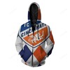 Stay Warm And Cozy With This Fc Cincinnati 3D Full Printing Pullover Zip Up Hoodie