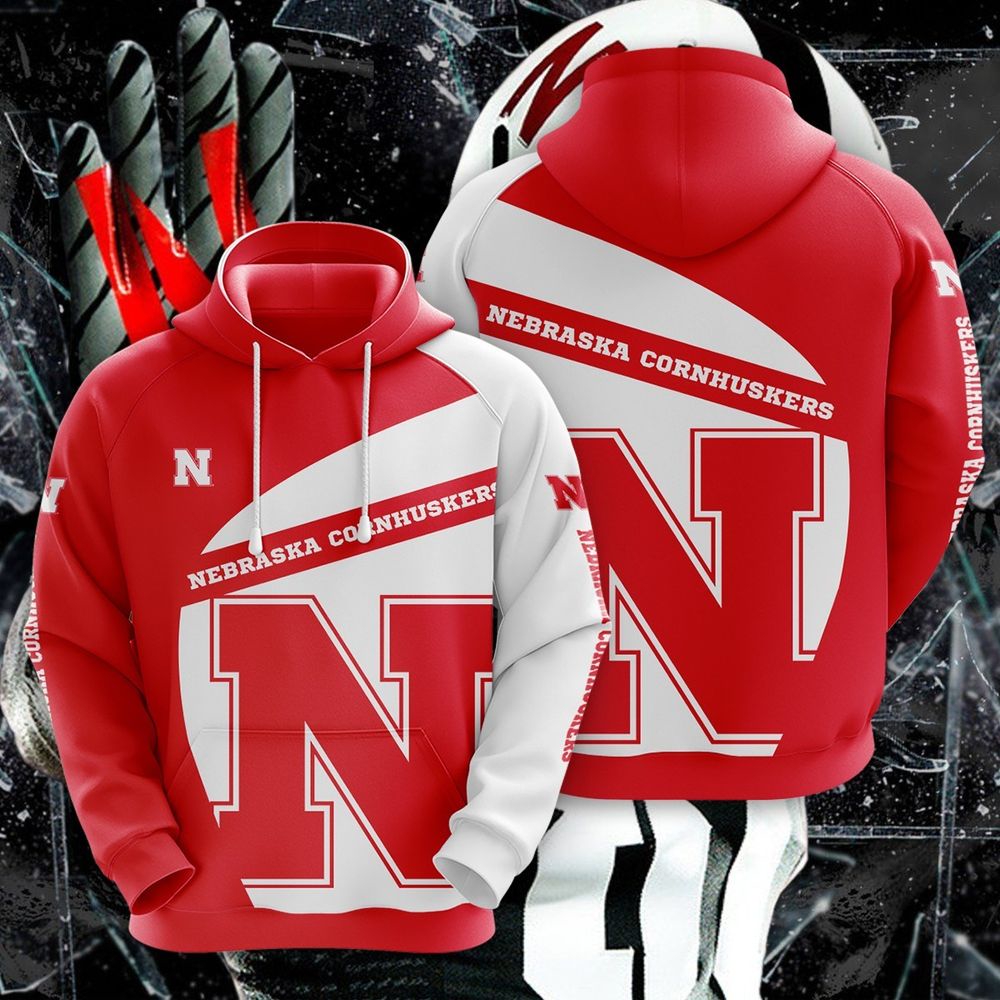 Stay Warm And Fashioable With Nebraska Cornhuskers 3D All Over Print Zip Hoodie Gifts For Ncaa Fans