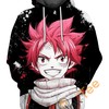 Stay Warm And Stylish With This Muscular Young Natsu Dragneel 3D Hoodie