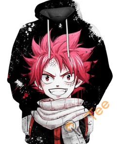 Stay Warm And Stylish With This Muscular Young Natsu Dragneel 3D Hoodie