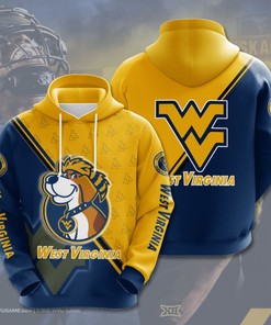 Stay Warm In Style With West Virginia Mountaineers Custom All Over Print 3D Hoodie