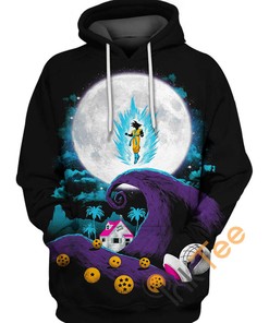Step Into The Night With Son Goku Nightmare 3D Hoodie For Anime Fans