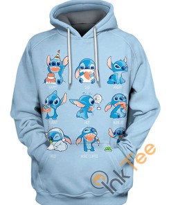 Stitch Emotions Hoodie - 3D All Over Print Custom