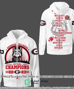 Style Georgia Bulldogs Circle Logo 2023 Champions 3D Hoodie, Officially Licensed