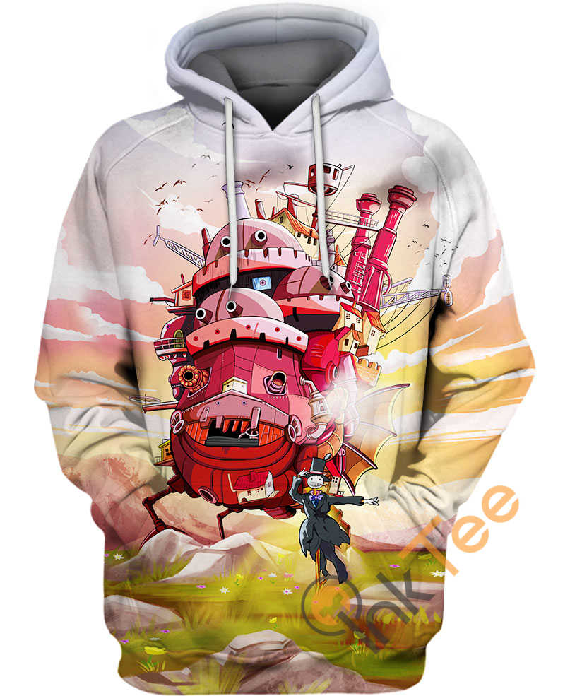 Stylish Moving Castle 3D Hoodie With Unique Graphics