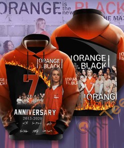 Stylish Orange Is The New Black All Over Print 3D Hoodie