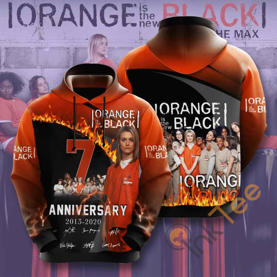 Stylish Orange Is The New Black All Over Print 3D Hoodie