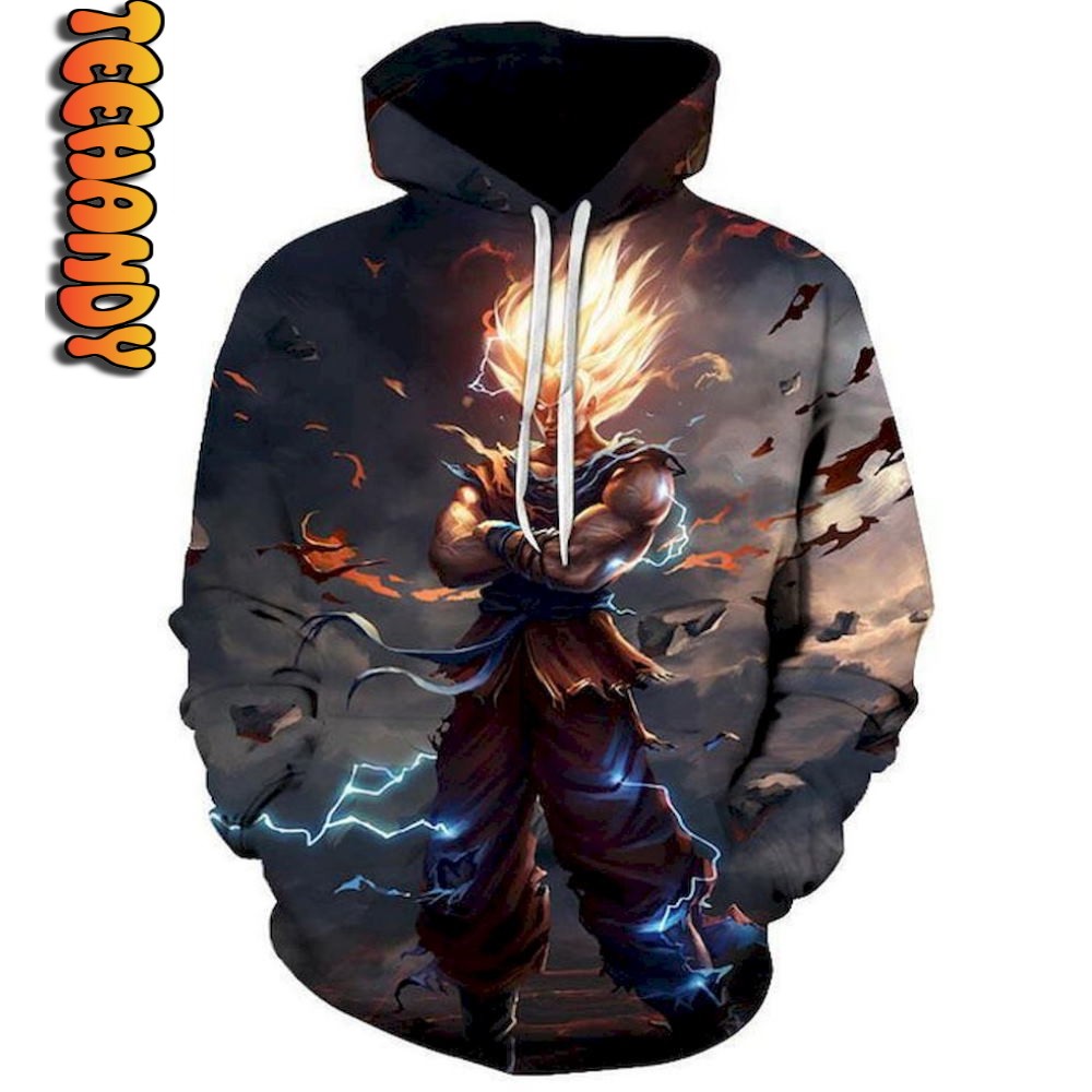 Super Saiyan Son Goku Dragon Ball Z All Over Print Hoodie 3D