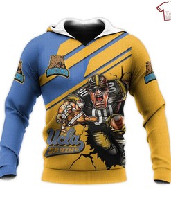 Support Your Team With The Ucla Bruins Gold And Blue Mascot 3D All Over Print Hoodie