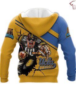 Support Your Team With The Ucla Bruins Gold And Blue Mascot 3D All Over Print Hoodie