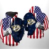 Support Your Veterans With Nashville Predators Nhl Us Flag Camo Veteran 3D All Over Print Hoodie With Zip Up