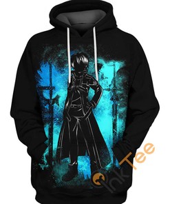 Sword Art Online Kirito Two Swords Storm Hoodie 3D All Over Print Gift
