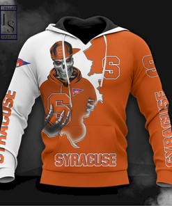 Syracuse Orange Mascot Long Sleeve 3D Zip Hoodie - Gift For Fans