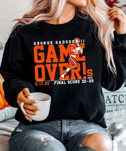 Syracuse Orange Oronde Gadsden II Game Over 9 17 22 Final Score 32-29 T-Shirt - Commemorate Syracuse Football Victory