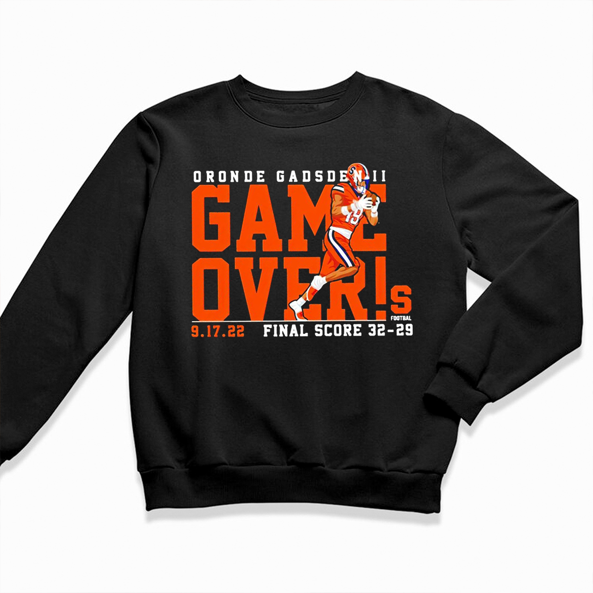 Syracuse Orange Oronde Gadsden II Game Over 9 17 22 Final Score 32-29 T-Shirt - Commemorate Syracuse Football Victory