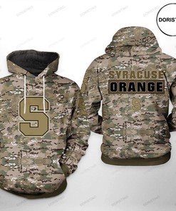 Syracuse Orange Us Flag Camo Veteran 3D Hoodie - Limited Edition
