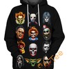Tattoo Sticker Horror Custom All Over Print 3D Hoodie - Gothic Style