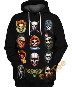 Tattoo Sticker Horror Custom All Over Print 3D Hoodie - Gothic Style