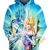 Team Up With Son Goku And Son Gohan Kamehameha 3D Hoodie For Dragon Ball Fans 