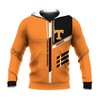 Tennessee Volunteers Custom Text Orange Black Unisex 3D Hoodie - Ncaa Zip Up Hoodie