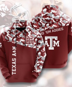 Texas A&M Aggies Custom Hoodie 3D - Custom 3D Hoodies