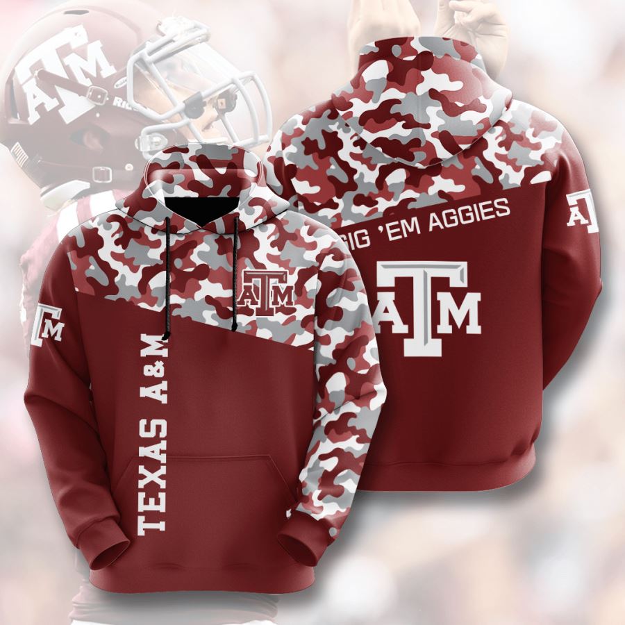 Texas A&M Aggies Custom Hoodie 3D - Custom 3D Hoodies