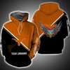Texas Longhorns Fire Eagle 3D Hoodie Unique Texas Longhorns Gifts - 3D Printed Hoodies