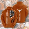 Texas Longhorns Hook 'Em Horns American Football 3D Hoodie Ncaa Gifts - All Over Print Zip Up Hoodie Men