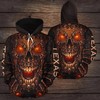 Texas Longhorns Kings Skull Art For Fan 3D Hoodie College Baseball Apparel - 3D Printed Hoodies