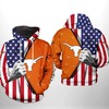 Texas Longhorns With Flag American My Heart 3D Hoodie Texas Longhorns Ncaa Gifts - Men'S 3D Graphic Hoodies