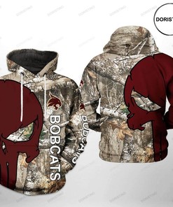 Texas State Bobcats Ncaa Camo Veteran Hunting All Over Print Hoodie - All Over Print Hoodies For Women