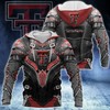Texas Tech Red Raiders Knights Templar Armor, We Are Family 3D Hoodie Texas Tech Red Raiders Gift Ideas For Him