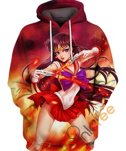 The Cute And Moe Reimu Hakurei Anime Girl In All Over Print Hoodie 3D