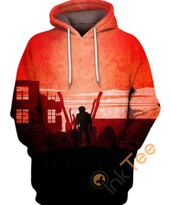 The Elk Hunter Gift For Beer Lovers In 3D Print Hoodie With Red Budweiser