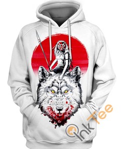The Feisty Princess Mononoke Hoodie With 3D Print