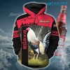 The Fierce Red Sun Saiyan In All Over Print Hoodie 3D