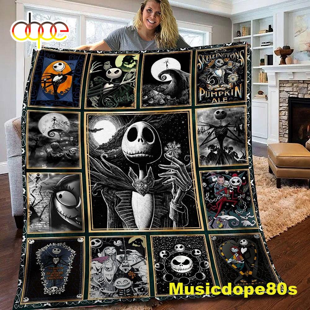 The King Of Halloween Jack Skellington Blanket - The Nightmare Before Christmas Gift