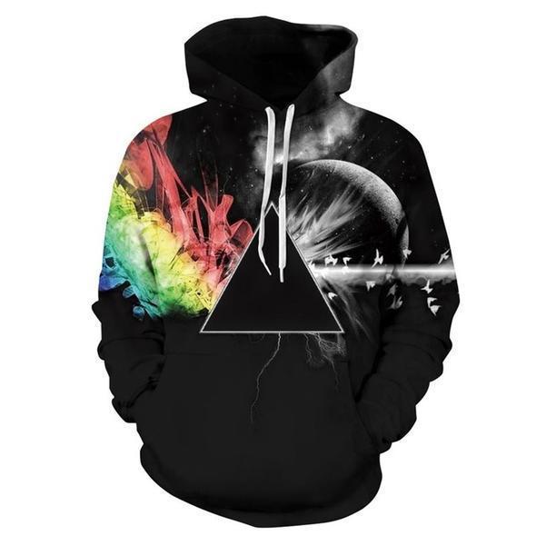The Lava Flowing Rainbow Unisex All Over Print 3D Hoodie